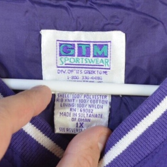 Northwestern Wildcats Jacket Mens XL Purple Pullover Wind Breaker Pockets - Picture 6 of 12